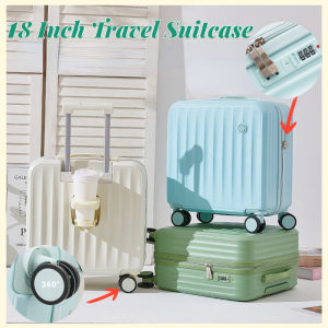 18 Inch Luggage USB Charging Multifunctional Lightweight Mini Silent Wheel Suitcase Luggage Travel Fashion Luggage