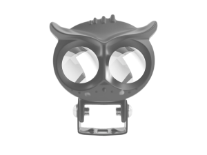 Mini Owl Driving Light Motorcycle Led High Low Beam Dual Color 6000k White Yellow Super Bright