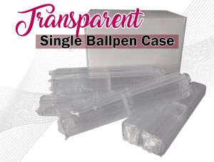 Magic photo Clear Transparent Acrylic Ballpen Case Single Ball Pen Case for Giveaways
