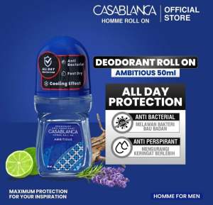 Casablanca deodorant roll on 50ml for men & women all variant