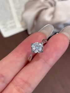 KAFANDENG | Lab Grown Diamond Engagement Ring Platinum 950 & Sterling Silver