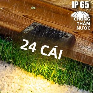 1 ~ 12 Đèn Năng Lượng Mặt Trời Gắn Ngoài Trời IP65 Đèn LED Chống Nước Ngoài Trời Cho Lan Can Cầu Thang Bước Đi Hàng Rào Sân Hiên Con Đường Chạy Bằng Năng Lượng Mặt Trời