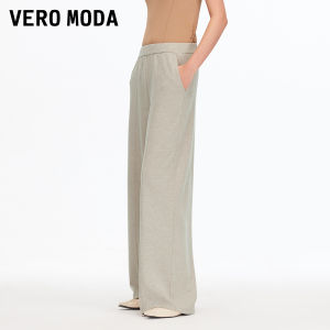Vero Moda | High Waist Solid Color Cord Casual Pants Wide Leg