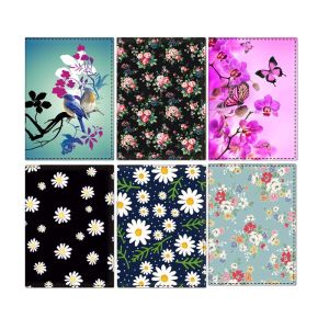 Flower Passport Cover Butterfly Credit Card Holder Women PU Leather Business Card Bag Ladies Passport Holder Girl Gift
