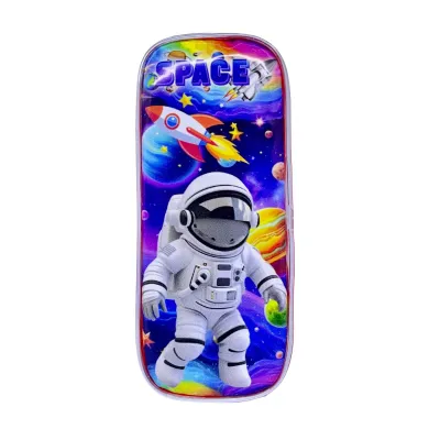 Pencil Case - Kotak Pensil segi empat Space & Dinosaur