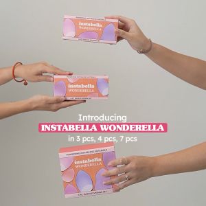 Instabella Wonderella Makeup Sponge Set - Colorful Lightweight Makeup Puffs Feel Dry Wet Dual Use Makeup Egg