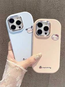 Pachat Dog Cartoon Cat Phone Case for Oppo A6 pro A5 A3 A93S A11X Full Cover A97 Women A35 A73 A58X Frame Protection Cover