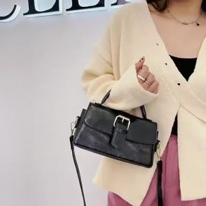 《229》Túi Xách Nữ Ceekay Thời Trang 2025 Túi Đeo Chéo Mềm Có Khóa Kéo Chất Liệu PU Màu Trơn Thiết Kế Đơn Giản Phong Cách Thường Ngày