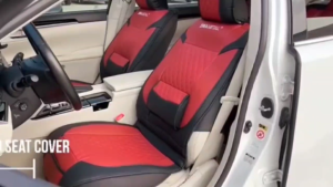 Toyota special car seat covers 5-seater genuine leather car seat protection cover with lumbar support waterproof and wear-resistant seat protection pad Fit for Vios Hilux Corolla Raize Wigo Yaris Innova Rav4 Camry
