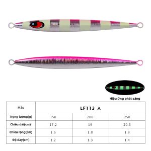 Mồi Câu Jigging Kim Loại Phát Sáng PROBEROS 1PC 150g-200g Chìm Nhanh Câu Cá Biển Sâu Câu Cá Trên Thuyền Mồi Cứng Nhân Tạo Dùng Cho Biển Sông & Hồ
