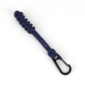 New Handmade Braided Rope Keychain Men Women Mountaineering Buckle Snale Knot Keyring Handbag Water Bottle Hang Daily Decoration