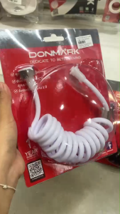 DONMARK สายชำระ-สปริง สีดำ สีขาว