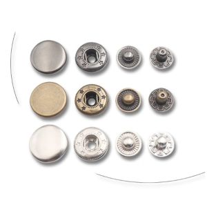 Round Metal Snap Button Easy-to-Install