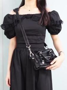 YUESIHUI | Oil Wax Leather Shoulder Strap Extension Chain for City Motorcycle Bag