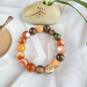 Natural Red Agate Loose Beads for DIY Jewelry Making Single Eye Ball and Loose Beads Accessories for Bracelets