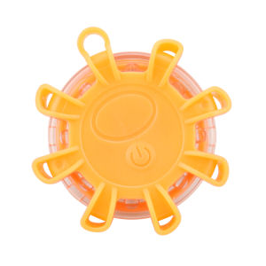 8Led Flares Emergency Lights Roadside Safety Beacon Disc Flashing Warning Flare Kit With Magnetic Roadside Warning Flasher