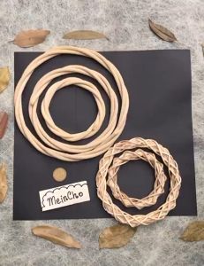 Ring Wreath ROTAN Ranting Ring Rotan Flower Crown Rattan Dried Garland Properti Foto Dekorasi Rustik