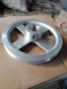 pulley alumunium 6”inci / 15cm X A 1 ukuran as 12mm 15mm 17mm 19mm 20mm 24mm 25mm 1” inchi