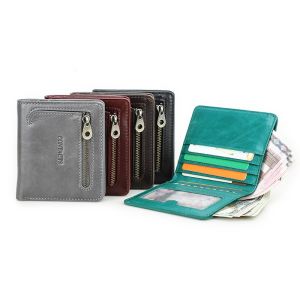 กระเป๋าสตางค์กระเป๋าสตางค์หนังบางแท้สำหรับผู้หญิงกระเป๋าสตางค์แบบมีคลิปหนีบเงินเหรียญขนาดเล็กกระเป๋าเก็บบัตร RFID กระเป๋าสตางค์ขนาดเล็กบางพิเศษสำหรับผู้หญิงกระเป๋าเงินแฟชั่น