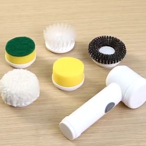 5in1 ไฟฟ้าแปรงขัดทำความสะอาดอเนกประสงค์ แปรงทำความสะอาด ที่ขัดห้องน้ำ แปรงขัดพื้นห้องน้ำ ใช้งานง่ายๆ