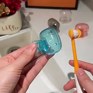 Travel Toothbrush Head Covers Toothbrush Protector Cap Brush Pod Case Protective Portable Plastic Clip-COZII