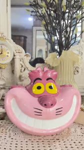 Hũ đựng bánh quy Disney Alice in Wonderland Cheshire Cat Sculpture -Your cookie jar is safe with Disney Chip characters
