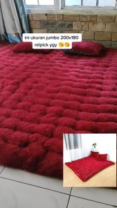 KASUR GENDER JUMBO 2 BANTAL // KASUR LANTAI MENUL jumbo/ kasur gender bulu rasfur tebal empuk halus