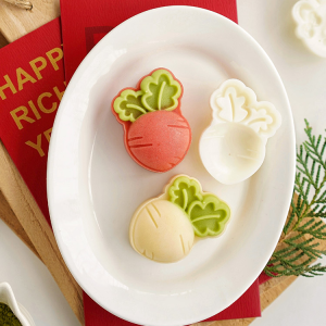 Amagour Pomelo 35G Rabbit Radish Mooncake Mold New Year Green Bean Cake Open Delivery Crisp Pastry Hand Pressure Mold