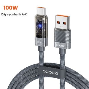 Toocki | Dây Cáp Sạc Nhanh 100W Tự Ngắt Điện