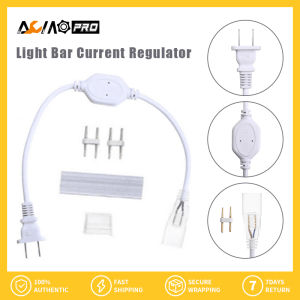 Aumopro 1 cái đèn Dải LED bar hiện tại điều chỉnh 110/220V Phích cắm hộ gia đình với đầu nối phích cắm ánh sáng chân kết thúc ly và clip cao áp Ribbon kiểm soát RGB dual-màu Ánh sáng thay đổi điều khiển từ xa