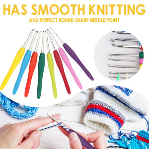 [Return within 7 days]16 sizes Crochet hooks Needles Stitches knitting Craft Case crochet set
