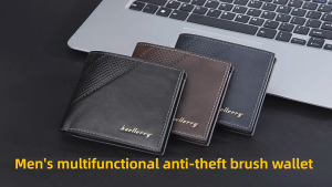 BAELLERRY Dompet Pria Caesar Kekinian WA1155B5 Terbaru Kulit Hitam Keren Remaja Murah