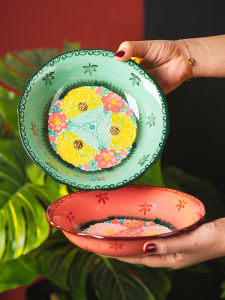 Đĩa Tròn Bằng Gốm Sứ Onecci Phong Cách Cổ Điển Dùng Trong Gia Đình Đĩa Đựng Trái Cây Đĩa Đựng Bánh Mì Đĩa Đựng Bánh Ngọt