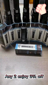 Super Bright Zoom LED Flashlight Rechargeable Waterproof Outdoor Heavy Duty Rechargeable Flashlight Outdoor Multifunctional Portable