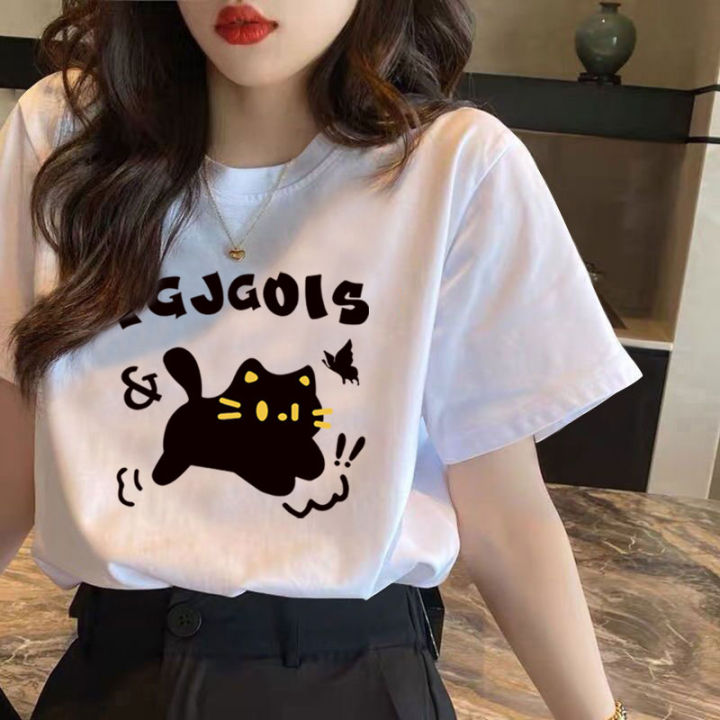 This Year's Popular Top T-shirt with Short Sleeves Female 2024 New ...