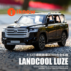 I know Black Mamba 1:32 alloy Toyota Land Cruiser LC300 door opening car model regenerative off-road vehicle