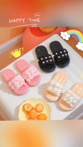 [KAKIS.ONLINE] PREMIUM QUALITY Trend Terbaru Selipar Kanak Kanak Perempuan Kids Girl Pearl Slipper Indoor Outdoor