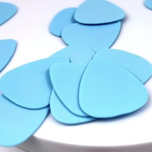 ปิ๊กกีตาร์ Delrin สีฟ้าด้าน | 5 ชิ้น | 1.0 มม. (หนา) | จับกระชับ | เล่นแม่น | ไม่ลื่นมือ