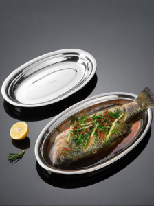 Steam Fish Dish 304 Stainless Steel For Bass Elliptical