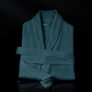 SIDEFU | Summer Pure Cotton Waffle Weave Absorbent and Quick Drying Breathable Bathrobe
