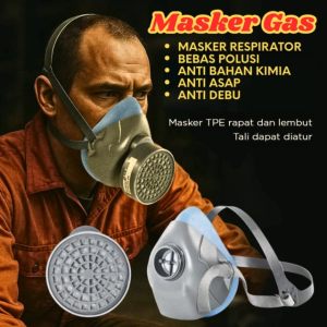 COD Masker Gas Respirator Filter anti Polusi Udara Debu Half Face Industrial Mask Filtration DR-0037