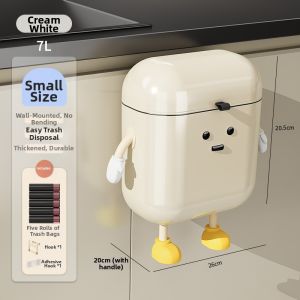 youqin | Wall-mounted Large Capacity Kitchen Trash Can with Lid