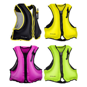 Welcomehome Swimming Life Vest Breathable Water Sports Safety Vest Inflatable Buoyancy Vest for Snorkeling Swimming Kayaking Boating