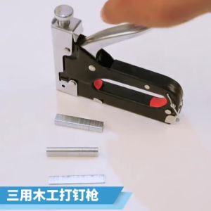 สปอตกรุงเทพ เครื่องยิงแม็ก สำหรับยิงไม้ ยิงผ้างานโปสเตอร์ต่างๆงานเบาะ เก้าอี้หนังพลาสติก Multitool Nail Staple Stapler Gun Furniture For Wood Door Rivet Tool Fixing Tools Upholstery Framing Rivet Gun Kit Staple Nailer