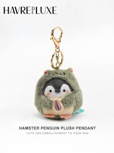 Bag Charm Hamster Doll Cute Penguin Pendant Doll And Bag Hanging Ornament Schoolbag Backpack Keychain