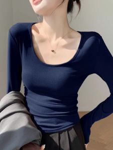 LUOFEN | Slim-Fitting U-Neck Inner Layer T-Shirt
