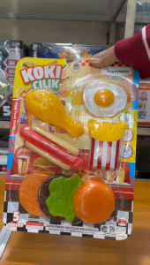 (MIRACLE ONLINE SHOP ) Mainan Anak Perempuan - Burger -Fench Fries -Hot dog - Chicken Wings - Kitchen Set - Koki Cilik New