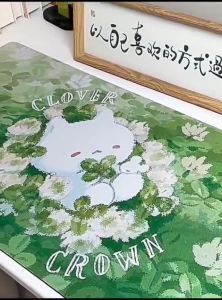 Mouse Pad Gaming Panjang Motif Kucing Cat Miaow Kartun Kuroomi Cinnamorol Melody Sanrio Hello Kitty Popopurin Gamer One Piece Gundam Naruto Sanrio Genshin Impact Dragon Ball Mario Bross Zoro Chopper vincess