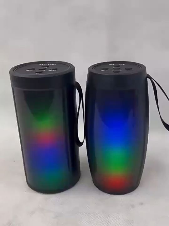 🔥 LED RGB Light Wireless Speaker Bluetooth Speaker Portable Soundbar FM ...