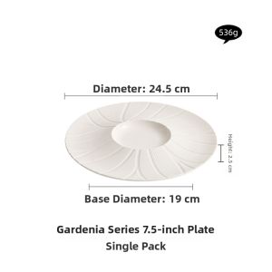 YOGEHOME | Elegant Dinner Plate for Western Cuisine